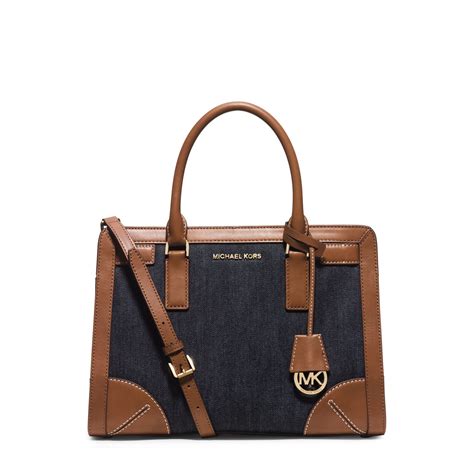 michael kors denim tasche|michael kors discontinued satchels.